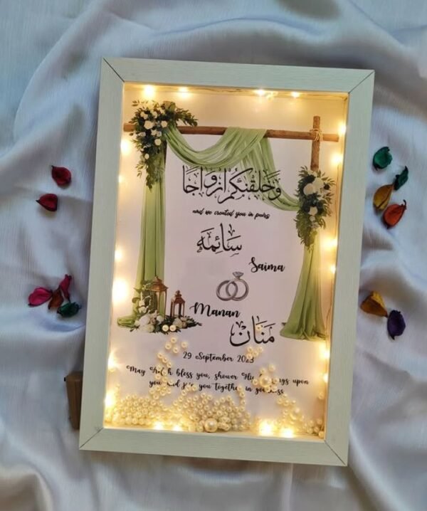 Customised Led name frame