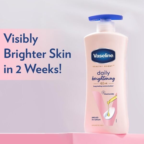 Vaseline Daily Brightening Body Lotion For Healthy & Glowing Skin with Niacinamide 600ml