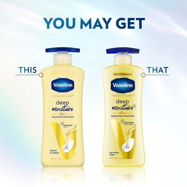 Vaseline Deep Moisture Body Lotion |For Dry Skin|Cushion Soft Skin| With Ceramides Hyaluron Moisture Fillers 600ml