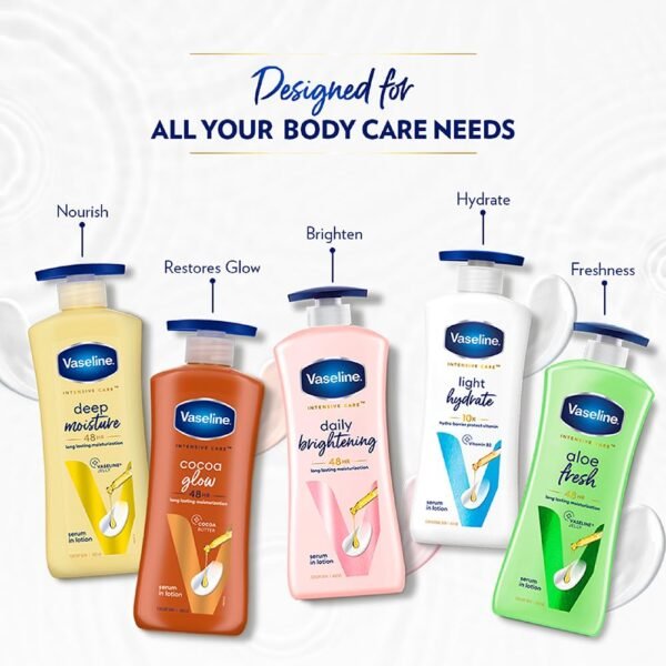 Vaseline Light Hydrate Serum In Lotion, 600 ml | Superlight & Non-Sticky for Hydration Boos
