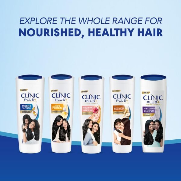 CLINIC PLUS Strong & Long Shampoo, 650 Ml, for Hair Growth and Strength, with Milk Proteins & Multivitamins, Strengthening Formula