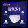 Whisper Super Absorbent Period Panty, 12 L-XL Pants, 360 Degree Leakage Protection for Heavy Flow, Panty like Fit for Full back Coverage, Absorbs Heavy Gushes, Silky Soft, Comfortable Feel, Women