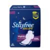 Stayfree Secure Nights XXL | 40 Pads| Cottony Soft Sanitary Pads for Women | Upto 100% leakage protection | Buy XXL at XL price | Absorbs 2x Faster with Wider Back