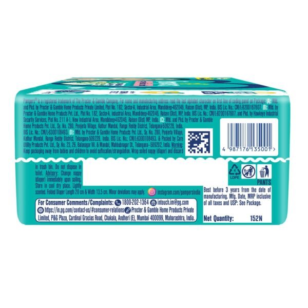 Pampers Complete Skin Comfort Pants| Pant style Diaper | Anti-Rash blanket lotion with Vit E and Aloe Vera | All night protection with leak proof technology