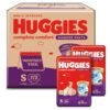 Huggies Complete Comfort Wonder Pants | Pant Style Baby Diapers Small Size (S), 172 Count | India's Fastest Absorbing Diaper, Prevents Diaper Rash, Ideal for 4 to 8 Kgs (86 Count, Pack of 2)