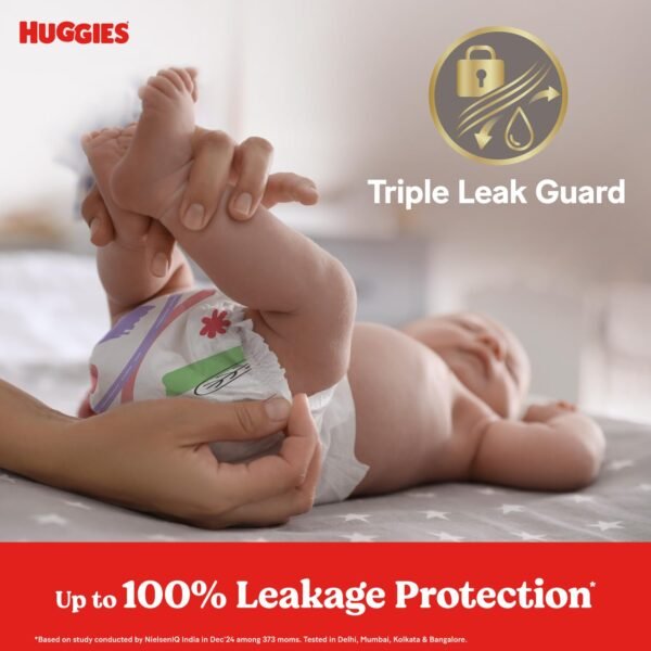 Huggies Complete Comfort Wonder Pants | Pant Style Baby Diapers Small Size (S), 172 Count | India's Fastest Absorbing Diaper, Prevents Diaper Rash, Ideal for 4 to 8 Kgs (86 Count, Pack of 2)