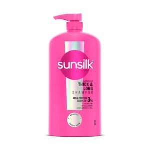Sunsilk Luscious Thick & Long Shampoo 650 ml || with 3% KERA-PROTEIN COMPLEX for Thicker, Fuller & Bouncier Hair