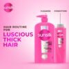 Sunsilk Luscious Thick & Long Shampoo 650 ml || with 3% KERA-PROTEIN COMPLEX for Thicker, Fuller & Bouncier Hair
