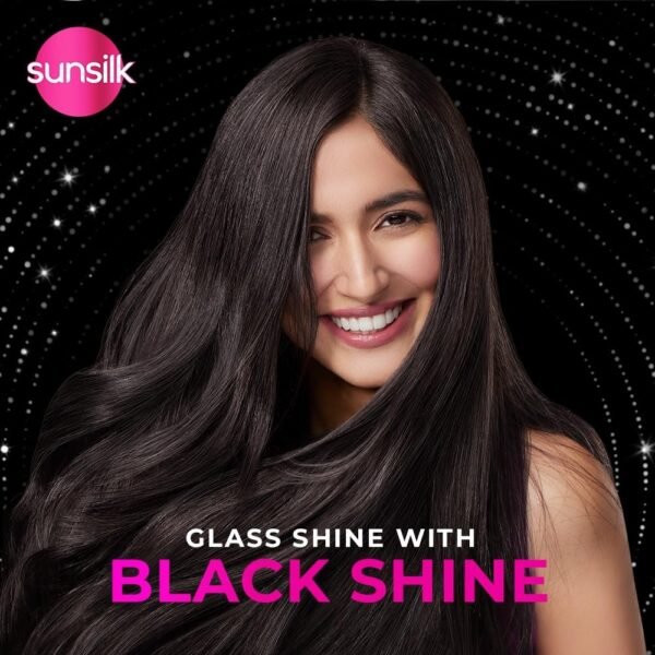 Sunsilk Stunning Black Shine Shampoo 650ML|| With Amla + Oil & Pearl Protein|| Gives Shiny|| Moisturised and Fuller Hair - Paraben Free