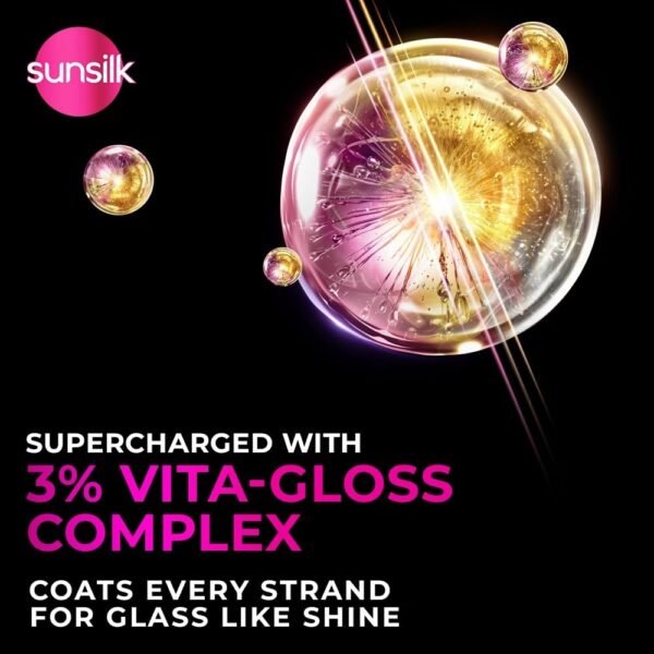 Sunsilk Stunning Black Shine Shampoo 650ML|| With Amla + Oil & Pearl Protein|| Gives Shiny|| Moisturised and Fuller Hair - Paraben Free