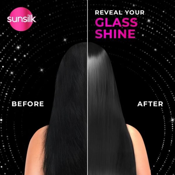 Sunsilk Stunning Black Shine Shampoo 650ML|| With Amla + Oil & Pearl Protein|| Gives Shiny|| Moisturised and Fuller Hair - Paraben Free