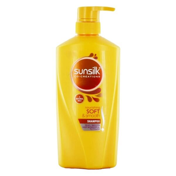 Sunsilk Nourishing Soft & Smooth Shampoo With Egg Protein, Almond Oil & Vitamin C For 2X Smoother and Softer Hair, 650 ml