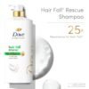 Dove Hair Fall Rescue Shampoo 650 ml || For Damaged Hair|| Hair Fall Control for Thicker Hair - Mild Daily Anti Hair Fall Shampoo for Men & Women
