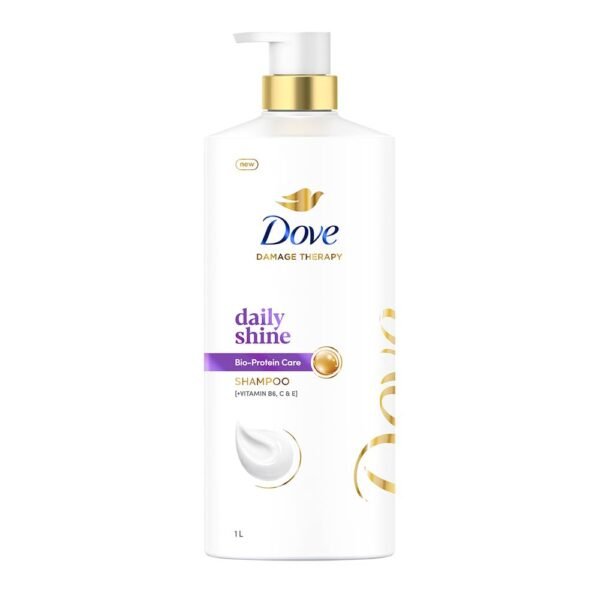 Dove Daily Shine Shampoo 650 ml|| For Damaged or Frizzy Hair|| Makes Hair Soft|| Shiny And Smooth - Mild Daily Shampoo for Men & Women