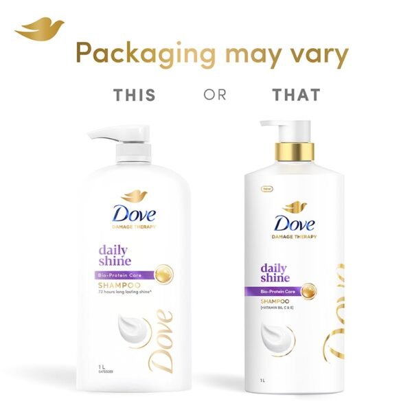 Dove Daily Shine Shampoo 650 ml|| For Damaged or Frizzy Hair|| Makes Hair Soft|| Shiny And Smooth - Mild Daily Shampoo for Men & Women