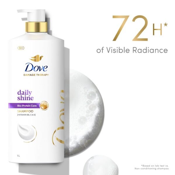Dove Daily Shine Shampoo 650 ml|| For Damaged or Frizzy Hair|| Makes Hair Soft|| Shiny And Smooth - Mild Daily Shampoo for Men & Women