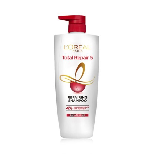 L'Oreal Paris Shampoo, For Damaged and Weak Hair, With Pro-Keratin + Ceramide, Total Repair 5, 1ltr