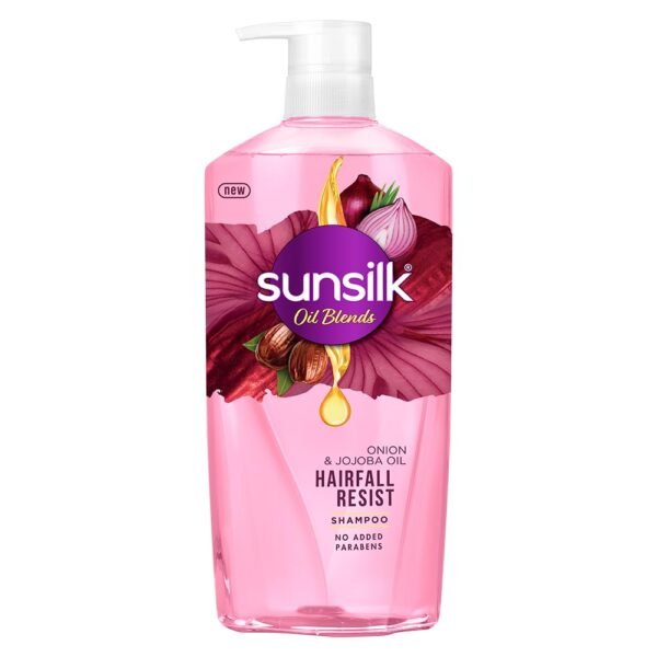 Sunsilk Onion & Jojoba Oil Hairfall Resist Oil Blends Shampoo | with No Added Parabens | (700 ml)