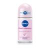 NIVEA Pearl and Beauty 50ml Deo Underarm Roll On |  | 72 H Long Lasting Floral Scent | 0% Alcohol and Dermat Approved | For Women
