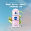 NIVEA Pearl and Beauty 50ml Deo Underarm Roll On |  | 72 H Long Lasting Floral Scent | 0% Alcohol and Dermat Approved | For Women