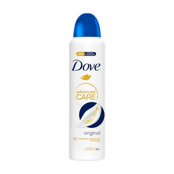Dove Advanced Care Original Deodorant for Women | 72H Odour Protection | 0% Alcohol | Triple Moisturising Technology | 250 ML