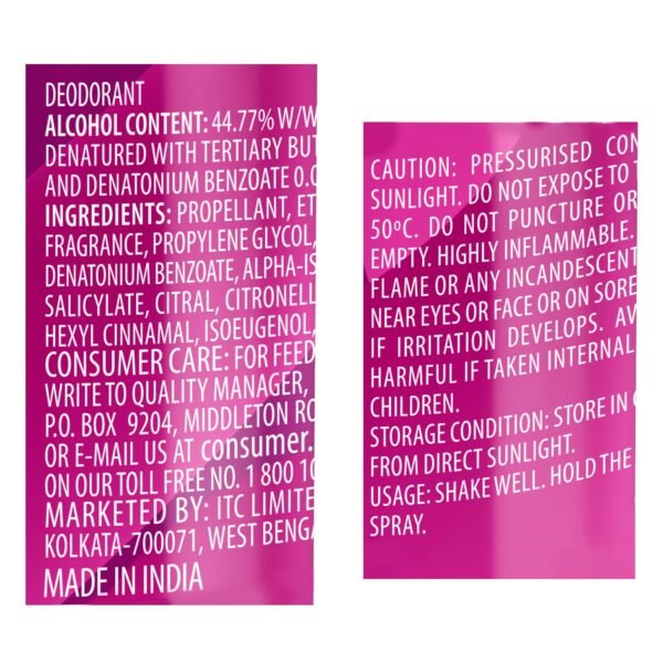 Engage Floral Zest Deodorant for Women, Citrus and Floral, Skin Friendly Deo, 150ml Body Spray