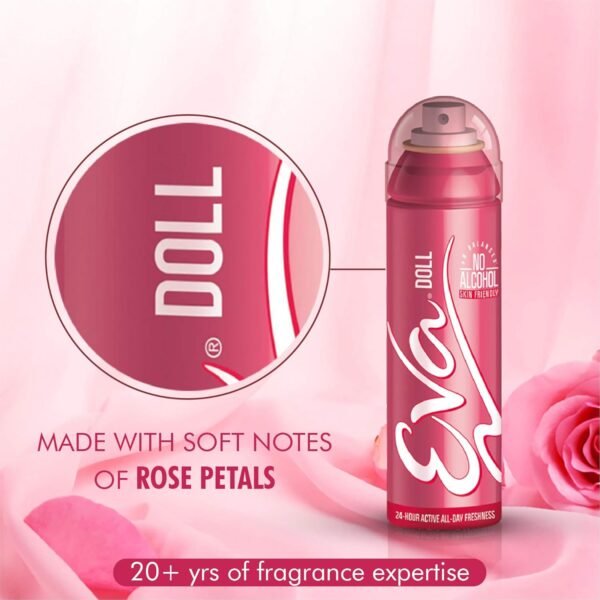 Eva Doll Deodorant Spray For Women, 125Ml