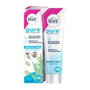 Veet Pure Hair Removal Cream for Women For Sensitive Skin - 100g | Suitable for Legs, Underarms, Arms