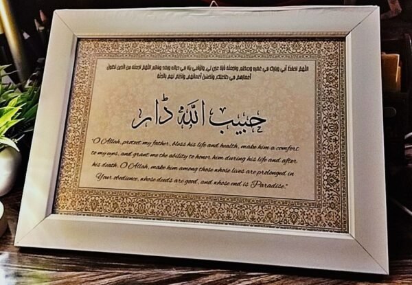 Customised Name frame