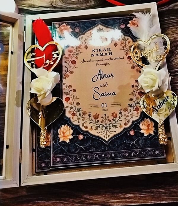 Customized Nikkah nama