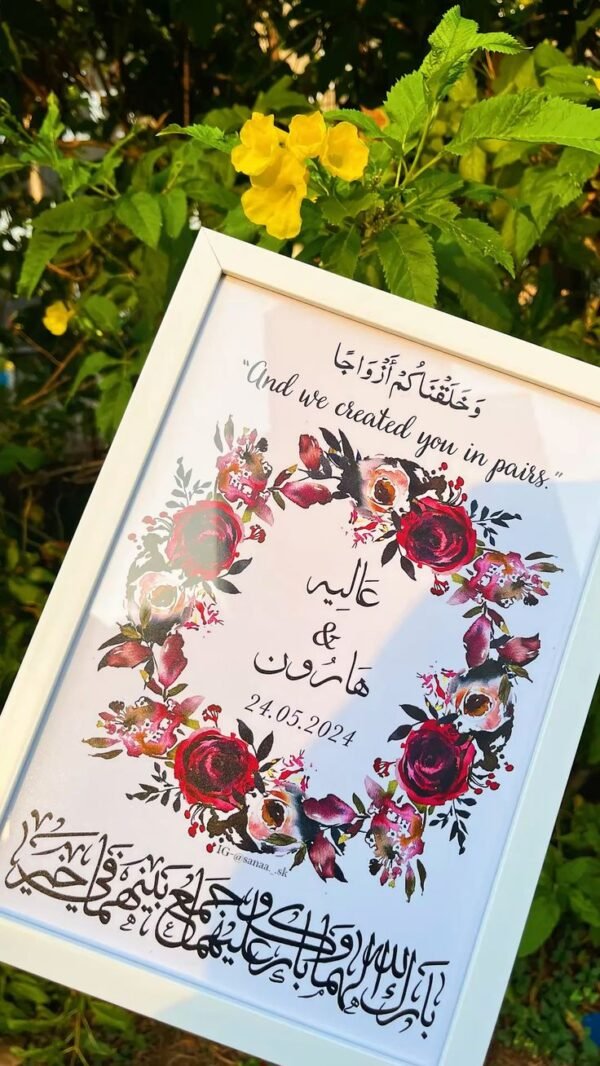 Customised Name frame