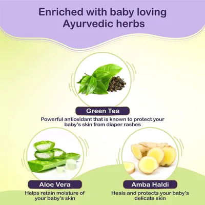 Dabur Baby Wipes: Soft Moisturizing Wet Wipes enriched with Aloe Vera & Amba Haldi | No Parabens & Phthalates - 80 Wipes