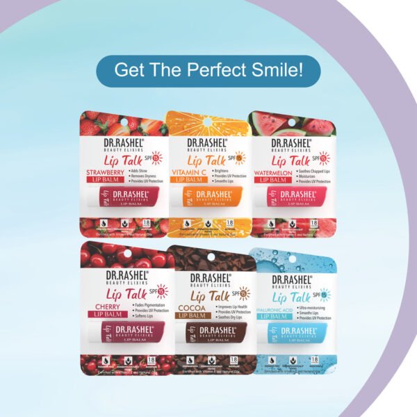 Dr.Rashel Hyaluronic Acid Lip Balm - 4.5 gms – Tinted Lip Moisturizer for Dry and Chapped Lips, Enriched with vitamin E and Natural Oil, Intense Hydration and UV protection