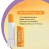 Dr.Rashel Vitamin C Nourishing Lip Balm - 4.5 gms – Tinted Lip Moisturizer for Dry and Chapped Lips, Enriched with vitamin E and Natural Oil, Intense Hydration and UV protection