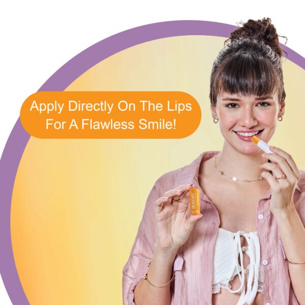 Dr.Rashel Vitamin C Nourishing Lip Balm - 4.5 gms – Tinted Lip Moisturizer for Dry and Chapped Lips, Enriched with vitamin E and Natural Oil, Intense Hydration and UV protection