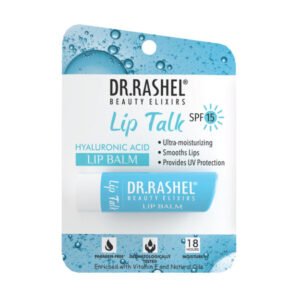Dr.Rashel Hyaluronic Acid Lip Balm - 4.5 gms – Tinted Lip Moisturizer for Dry and Chapped Lips, Enriched with vitamin E and Natural Oil, Intense Hydration and UV protection