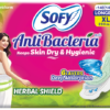 Sofy AntiBacteria XL | 14 Countpads |For Women Sanitary Pads | Hygiene & Herbs | X-Large